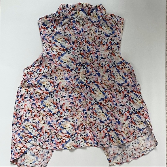 THAT’S IT set of flowered blouse sz S & blue trouser sz 8 - Picture 2 of 6